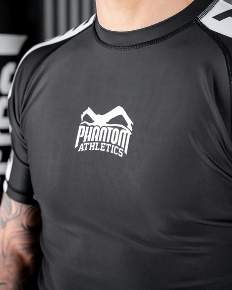 Phantom Athletics Rashguard EVO Apex Korte Mouwen - Sort