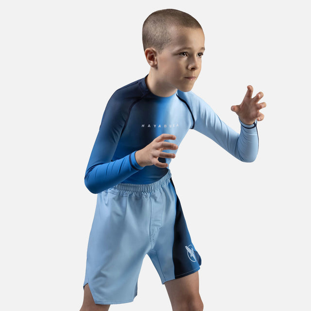 Hayabusa MMA Shorts Apex Nova Kinderen - Blauw