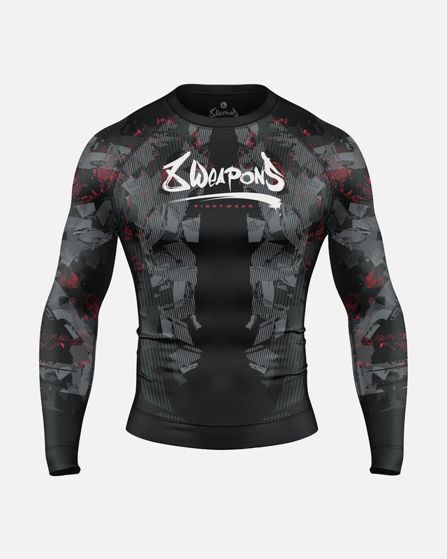 8 WEAPONS Rashguard Hit 2.0 - Black/Red