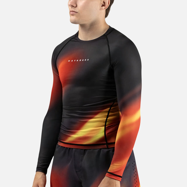 Hayabusa Rashguard Apex Nova Lange Mouwen - Oranje