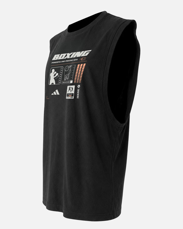 Adidas T-Shirt Boxing Graphic Line SL – Schwarz
