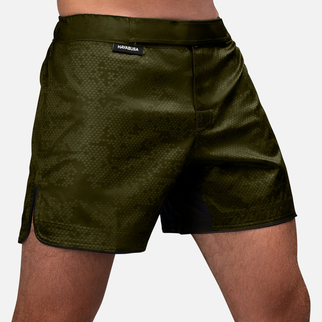 Hayabusa MMA Shorts Hex Mid-Thigh - Groen