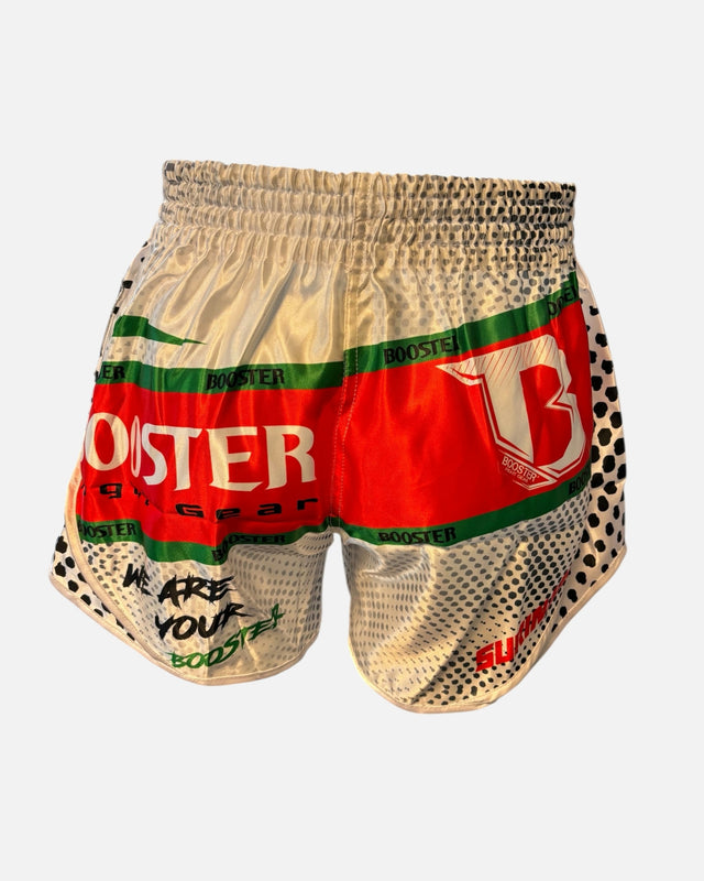 Muay Thai trenky Booster Suriname – Bílé