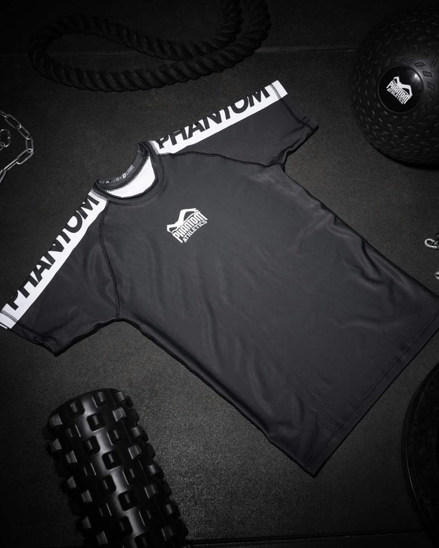 Phantom Athletics Rashguard EVO Apex Krátké rukávy – Černý