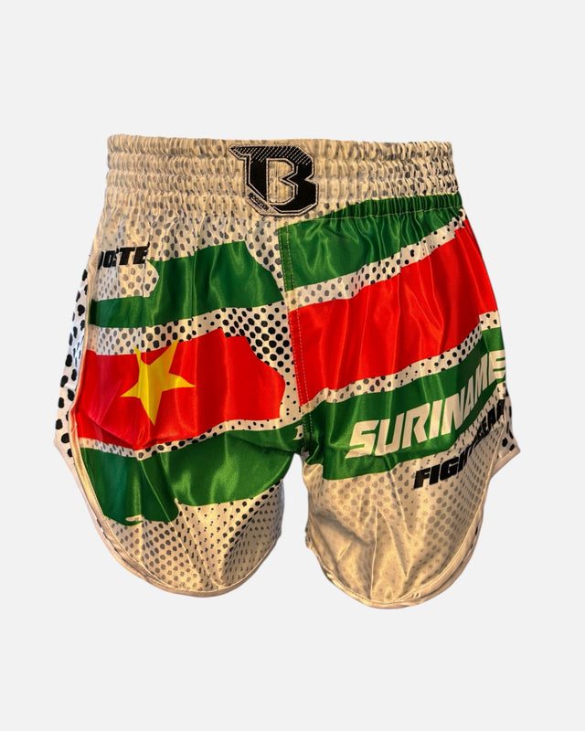 Muay Thai trenky Booster Suriname – Bílé