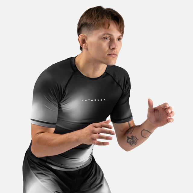 Hayabusa Rashguard Apex Nova Korte Mouwen - Grijs