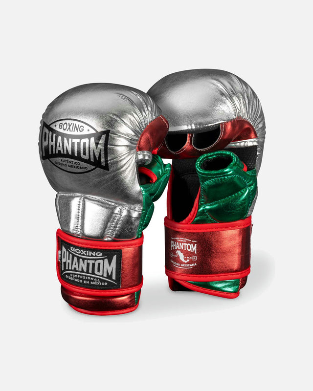 Phantom Athletics MMA Handschoenen Mexico - Zilver/Rood