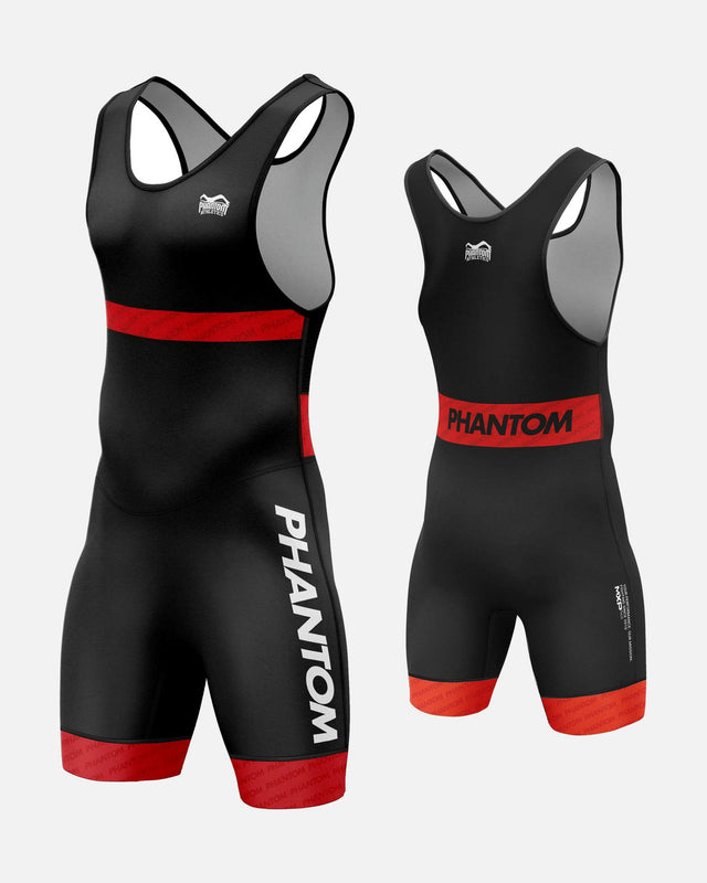Phantom Athletics Worstelsinglet Raptor Kinderen - Rood/Blauw