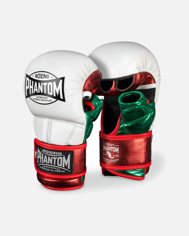 Rękawice MMA Phantom Athletics Mexico – Białe/Zielone/Czerwone