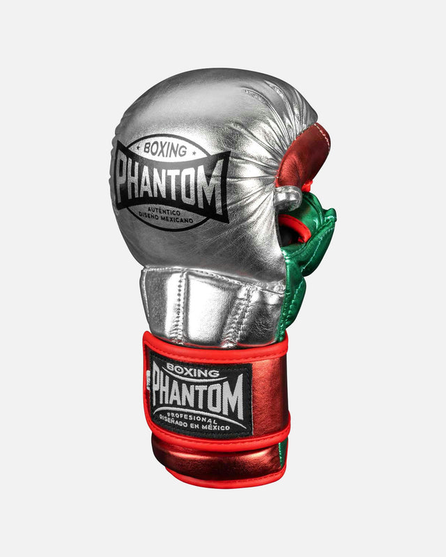 Phantom Athletics MMA Handschoenen Mexico - Zilver/Groen/Rood