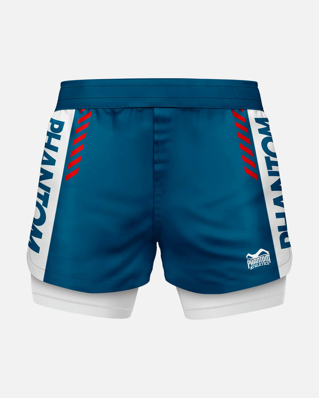 Phantom Athletics Compressie Shorts Fusion 2in1 Apex - Zwart