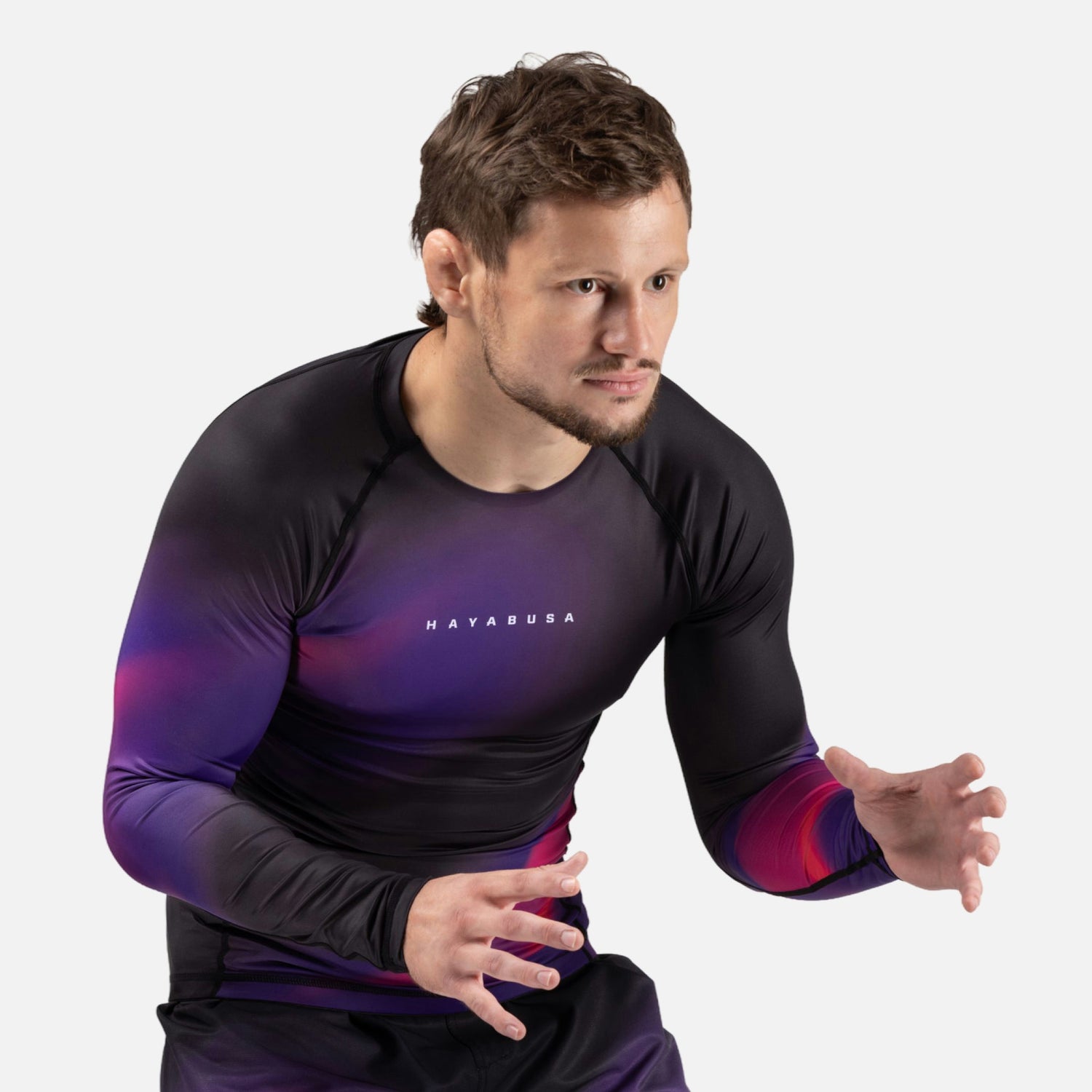 Hayabusa Rashguard Apex Nova Lange Mouwen - Ultraviolet Paars