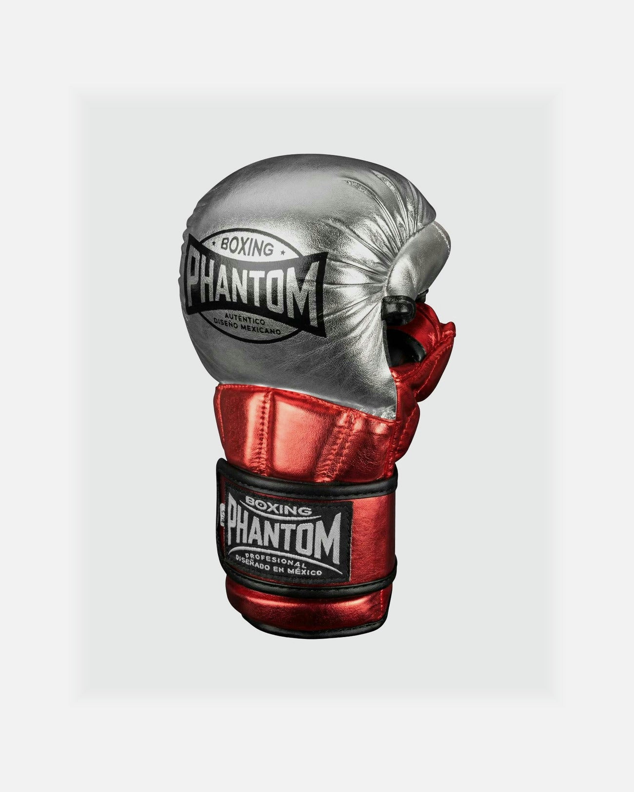 Guantes de MMA Phantom Athletics Mexico – Plata/Rojo