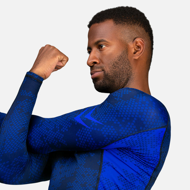 Hayabusa Rashguard Ranked Long Sleeves – Blue