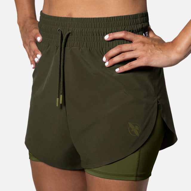Hayabusa Women's Training Shorts – Olive Green