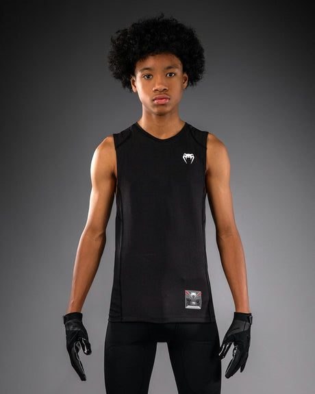 Venum Tank Top Elite Kompresní Dětské - Černé