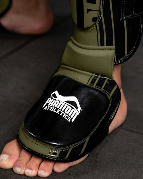 Ochraniacze na piszczele Phantom Athletics APEX Hybrid – Oliwkowy