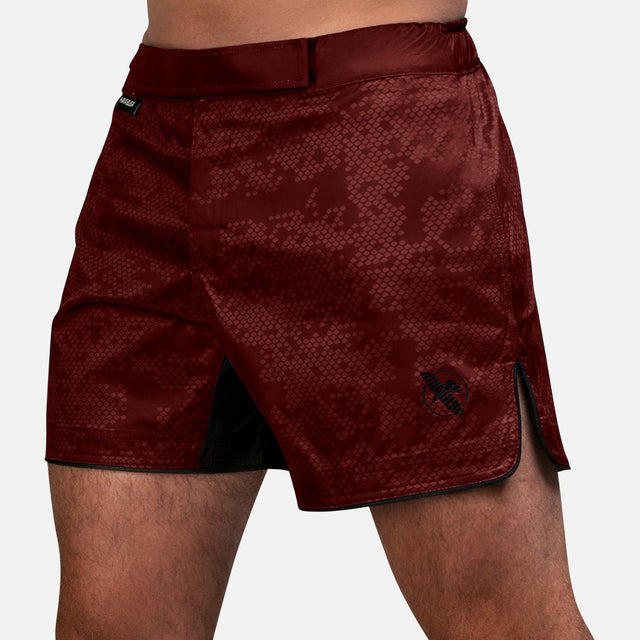 Spodenki MMA Hayabusa Hex Mid-Thigh – Bordeaux