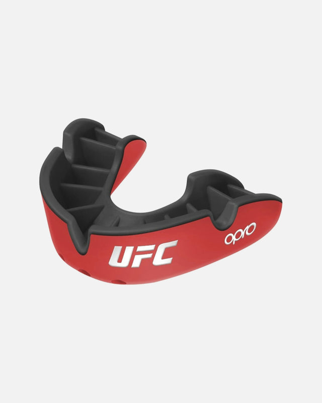 OPRO Bitje UFC Silver - Rood/Zwart