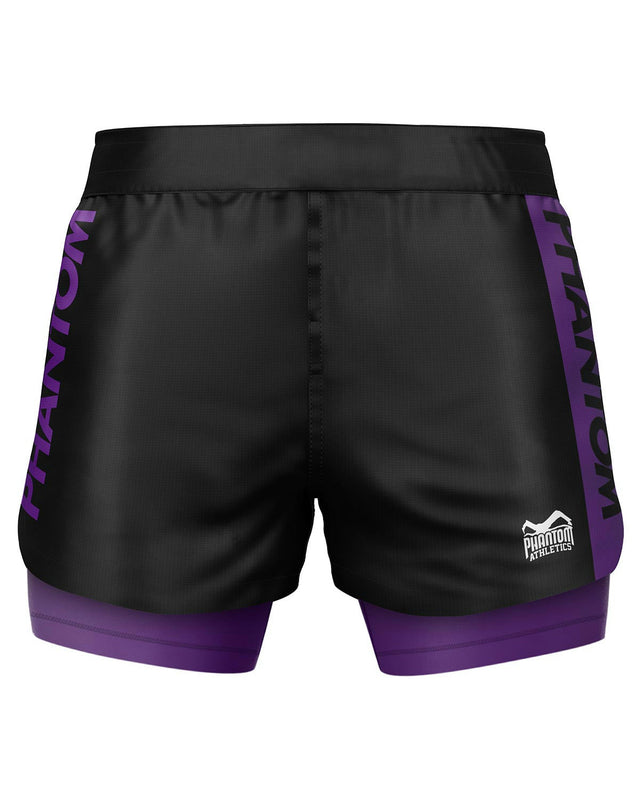 Phantom Athletics Compressie Shorts Fusion-R 2in1 Ranked - Zwart