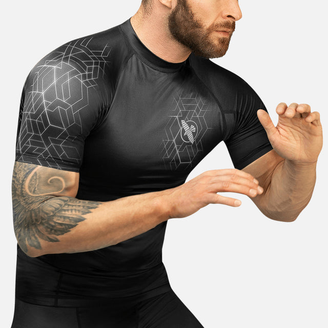 Hayabusa Rashguard Geo Short Sleeve – Grey
