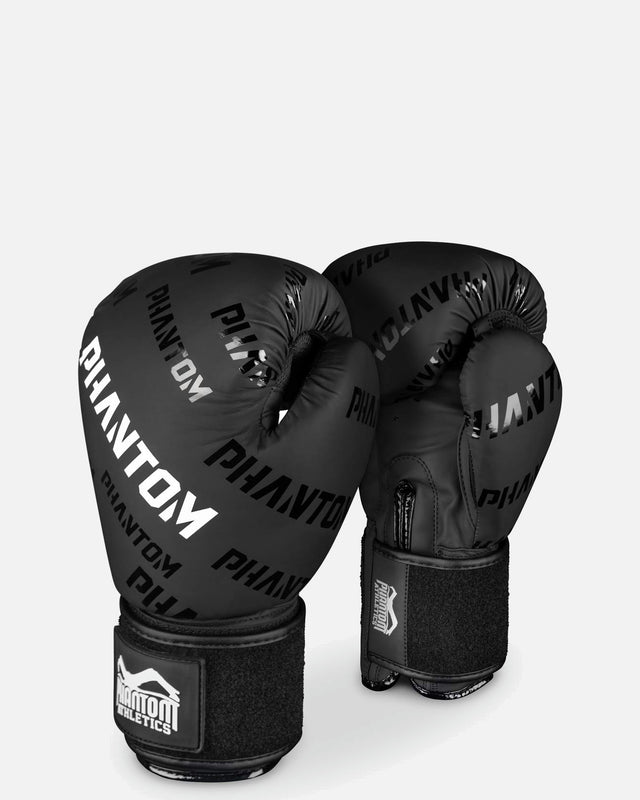 Rękawice bokserskie Phantom Athletics Velcro – Czarne/Białe