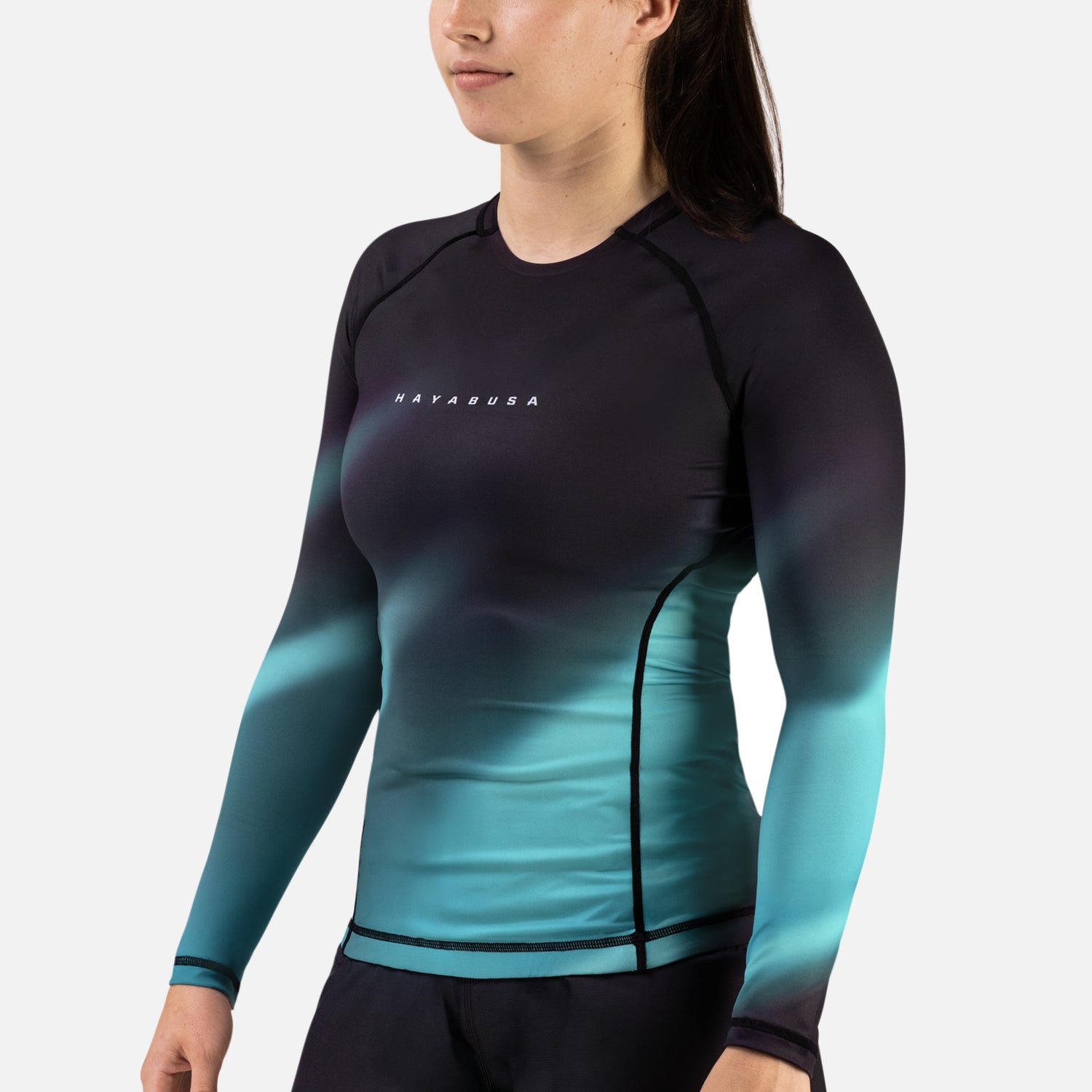 Hayabusa Rashguard Apex Nova Lange Mouwen Dames - Turquoise