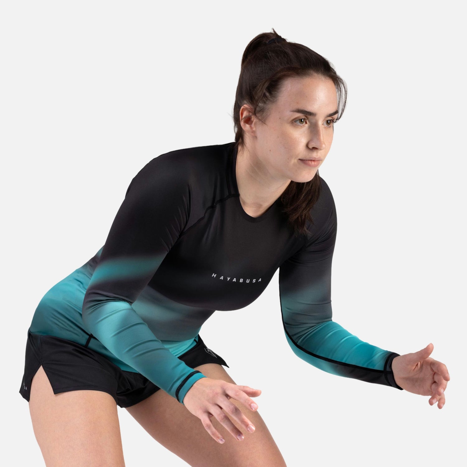 Hayabusa Rashguard Apex Nova Lange Mouwen Dames - Turquoise