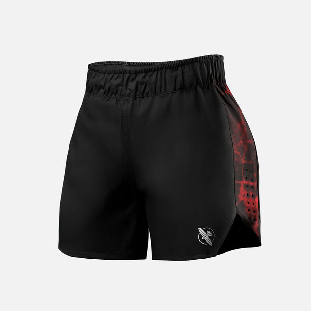 Spodenki BJJ Hayabusa x UFC – Damskie Czarne/Czerwone