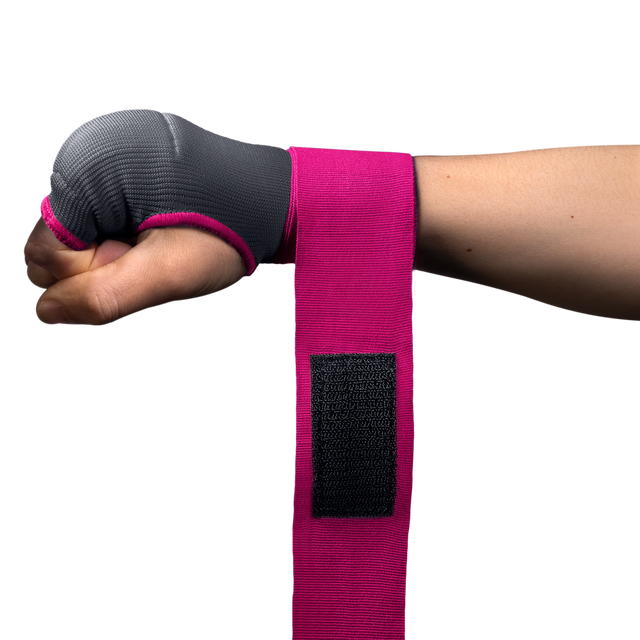 Hayabusa Binnenhandschoenen Quick Gel - Grijs/Roze
