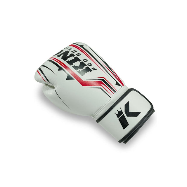 Rękawice bokserskie King Pro Boxing BG Spartan – Biało-czarno-czerwone