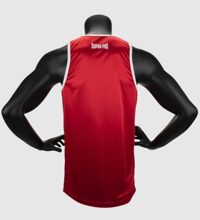Super Pro Boxing Tank Top Club – Red/White – T-shirt