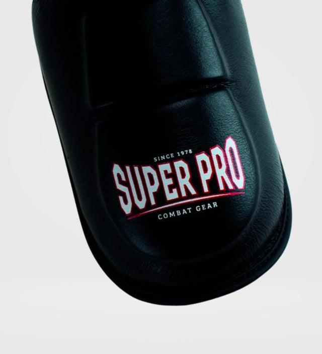 Super Pro Shin guards Thai Pro Leather – Black – Shin guards
