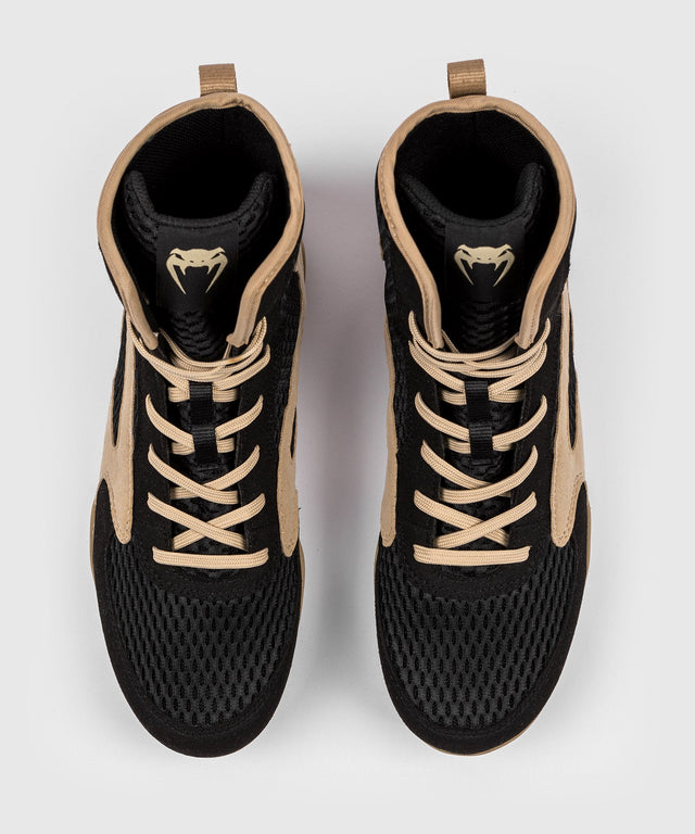 Venum Boksschoenen Contender - Zwart/Beige - Boksschoenen