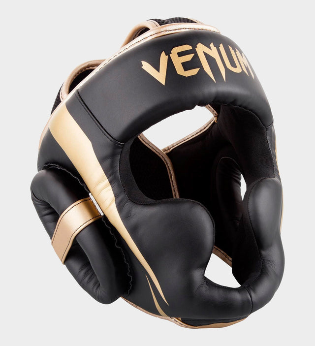Venum Head guard Elite – Black/Gold – Head guards