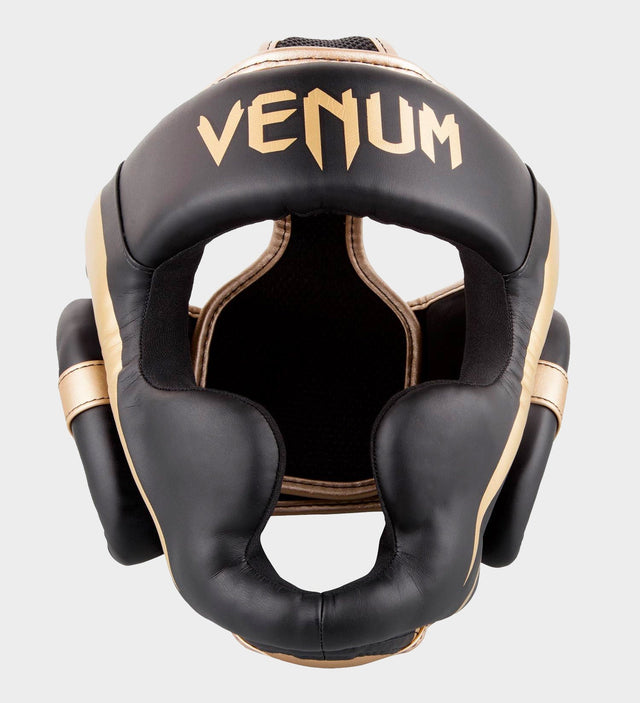 Venum Head guard Elite – Black/Gold – Head guards