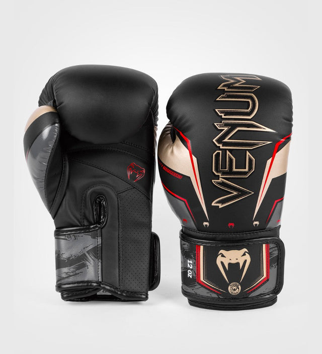 Venum Boxing gloves Elite Evo - Black/Gold/Red - Boxing gloves