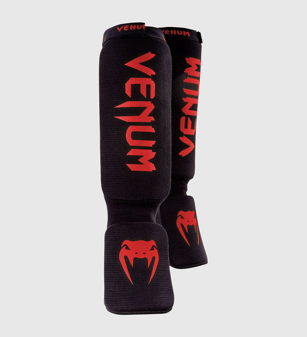 Venum Scheenbeschermers Kickboks Kontact - Zwart/Rood
