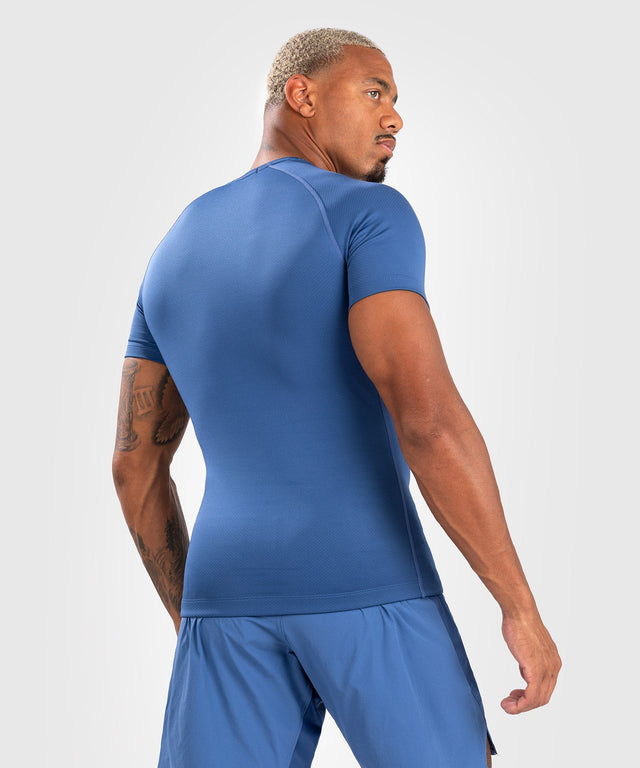 Venum Rashguard Contender Short Sleeves - Blue - Rashguard