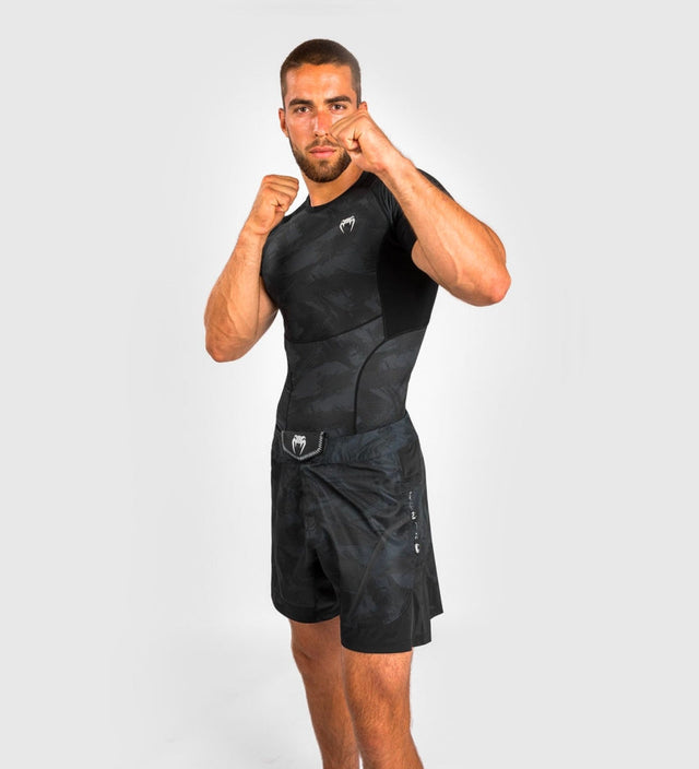 Venum Rashguard Electron 3.0 Krótkie Rękawy – Czarny – Rashguard