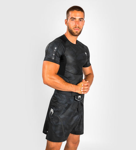 Venum Rashguard Electron 3.0 Short Sleeves – Black – Rashguard
