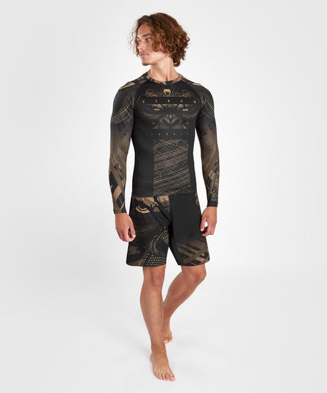 Rashguard Venum Gorilla Jungle Długie Rękawy – Czarny/Brązowy
